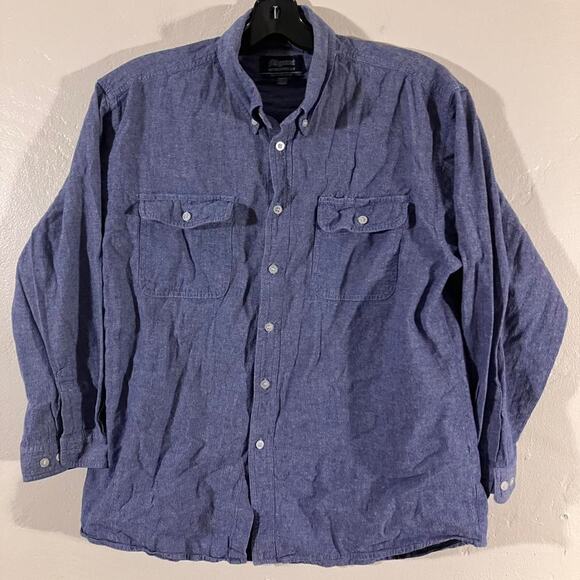 Aligrant Blue Button‎ Up Long Sleeve Shirt - Picture 1 of 5